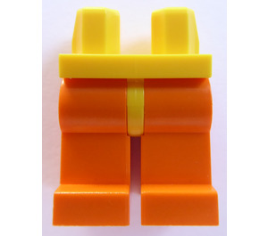 LEGO Geel Minifiguur Heupen met Oranje Poten (3815 / 73200)