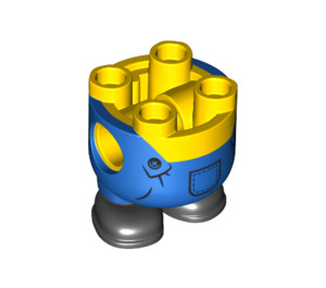 LEGO Gelb Minions Körper mit Feet mit Blau Overalls (68995)