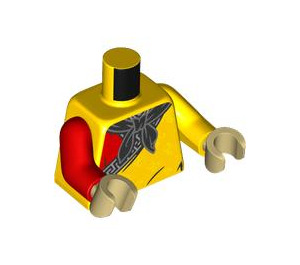 LEGO Yellow Monkey King Minifig Torso (973 / 76382)