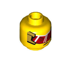 LEGO Gelb Monkie Kid Minifigure Kopf (Einbau-Vollbolzen) (3626 / 81242)