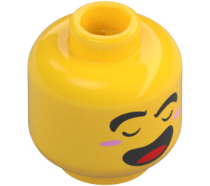 LEGO Yellow Monkie Kid (Relaxed) Minifigure Head (Recessed Solid Stud) (3626 / 66040)