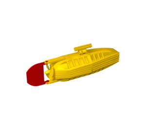 LEGO Geel Motor met Boat Propeller en Rudder (48064 / 48085)