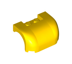 LEGO Yellow Mudguard Bonnet 3 x 4 x 1.7 Curved (38224 / 93587)