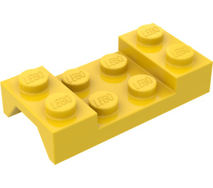 LEGO Keltainen Lokasuoja Levy 2 x 4 jossa Kaari ilman aukkoa (3788)