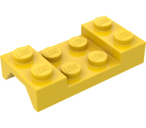 LEGO Gelb Kotflügel Platte 2 x 4 mit Bogen ohne Loch (3788)