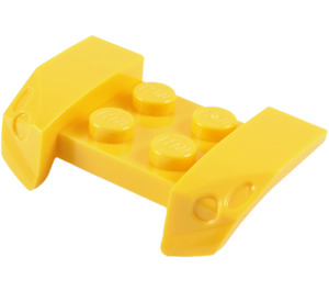LEGO Geel Spatbord Plaat 2 x 4 met Overhanging Headlights (44674)