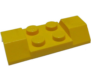 LEGO Gul Skærm Plade 2 x 4 med Hjul Arches (3787)