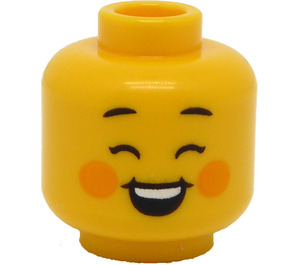 LEGO Gelb Mushroom Sprite Kopf (Einbau-Vollbolzen) (3274 / 105568)