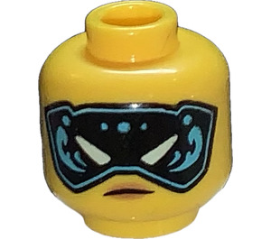 LEGO Yellow Ninjago Dragons Rising Nya Head (Recessed Solid Stud) (3274 / 102837)