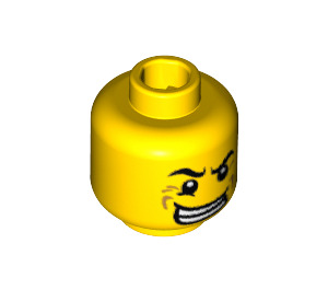 LEGO Yellow Paintball Player Head (Safety Stud) (3626 / 13512)