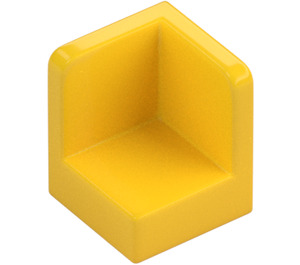 LEGO Yellow Panel 1 x 1 Corner with Rounded Corners (6231)