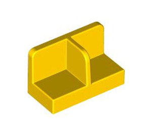 LEGO Yellow Panel 1 x 2 x 1 with Thin Central Divider and Rounded Corners (18971 / 93095)