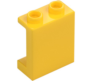 LEGO Gelb Paneel 1 x 2 x 2 mit Seitenstützen, Hohlnoppen (35378 / 87552)