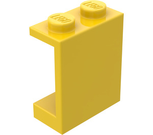 LEGO Žlutá Panel 1 x 2 x 2 bez bočních podpěr, plné cvočky (4864)