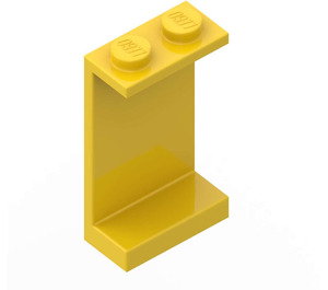 LEGO Keltainen Paneeli 1 x 2 x 3 ilman sivutukia, kiinteät nupit (2362 / 30009)