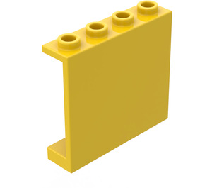 LEGO Gelb Paneel 1 x 4 x 3 ohne seitliche Stützen, hohle Noppen (4215 / 30007)