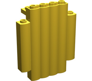 LEGO Geel Paneel 2 x 6 x 6 Log Muur (30140)