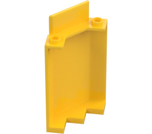 LEGO Yellow Panel 3 x 3 x 6 Corner Wall without Bottom Indentations (87421)