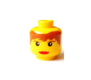 LEGO Yellow Pippin Reed Head (Safety Stud) (3626)