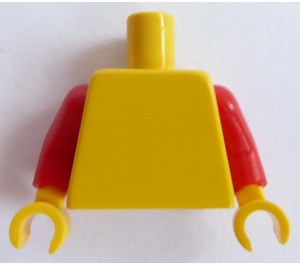 LEGO Gelb Schmucklos Torso mit rot Arme und Gelb Hände (76382 / 88585)