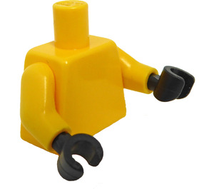 LEGO Amarillo Plano Torso con Amarillo Brazos y Negro Manos (73403 / 76382)