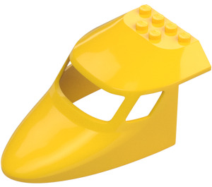 LEGO Jaune Avion De Face 6 x 10 x 4 (87613)