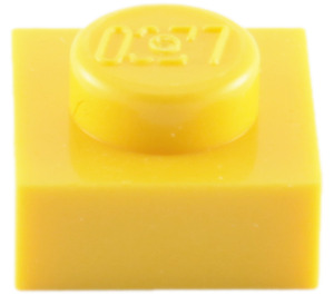 LEGO Jaune assiette 1 x 1 (3024 / 30008)