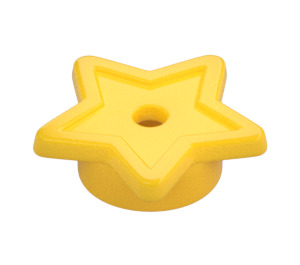 LEGO Yellow Plate 1 x 1 Round with Star (11609 / 28619)