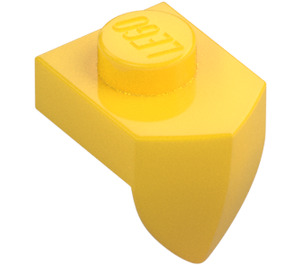 LEGO Gelb Platte 1 x 1 mit Downwards Zahn (15070)