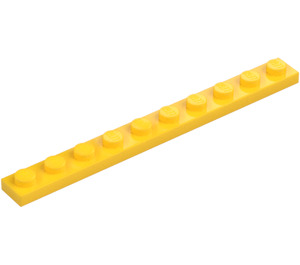 LEGO Yellow Plate 1 x 10 (4477)