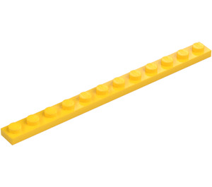 LEGO Yellow Plate 1 x 12 (60479)