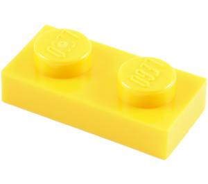 LEGO Geel Plaat 1 x 2 (3023 / 28653)