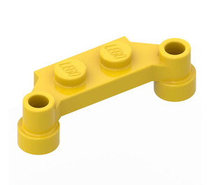 LEGO Żółty Talerz 1 x 2 z 1 x 4 Zrównoważyć Extensions (4590 / 18624)