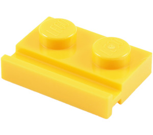 LEGO Gelb Platte 1 x 2 mit Tür Rail (32028)