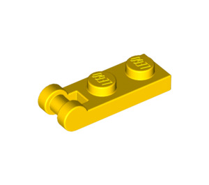 LEGO Geel Plaat 1 x 2 met Einde Staaf Handvat (60478)
