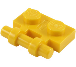 LEGO Gelb Platte 1 x 2 mit Griff (Open Ends) (2540)