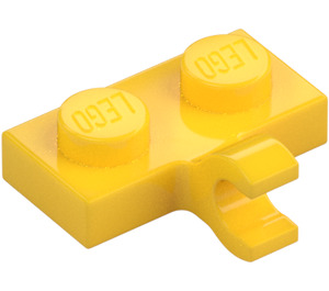 LEGO Giallo Piastra 1 x 2 con Clip orizzontale (11476 / 65458)