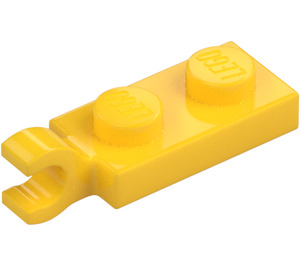 LEGO Žlutá Deska 1 x 2 s Horizontální klip na Koncovka (42923 / 63868)