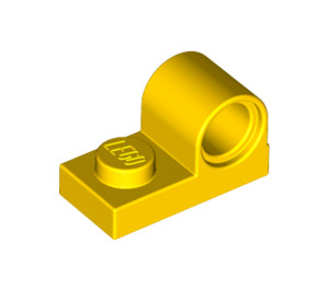 LEGO Gelb Platte 1 x 2 mit Stift Loch (11458)