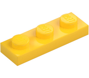 LEGO Geel Plaat 1 x 3 (3623)