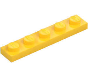 LEGO Geel Plaat 1 x 5 (78329)