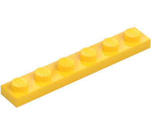 LEGO Žlutá Deska 1 x 6 (3666)