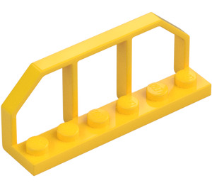 LEGO Jaune assiette 1 x 6 avec Train Wagon Railings (6583 / 58494)