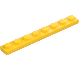 LEGO Gul Platta 1 x 8 (3460)