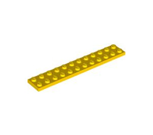 LEGO Yellow Plate 2 x 12 (2445)