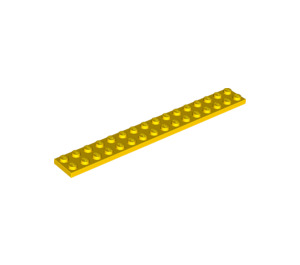 LEGO Yellow Plate 2 x 16 (4282)