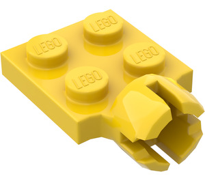 LEGO Yellow Plate 2 x 2 with Ball Joint Socket With 4 Slots (3730)