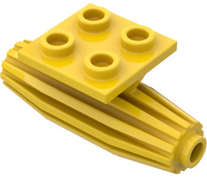 LEGO Jaune assiette 2 x 2 avec Moteur d'avion (4229)
