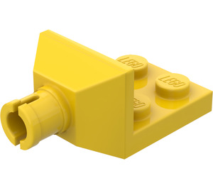 LEGO Gelb Platte 2 x 2 mit Stift for Helicopter Schwanz Rotor (3481)