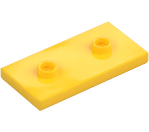 LEGO Gelb Platte 2 x 4 mit 2 Noppen (65509)